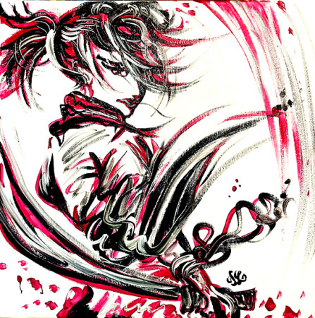 ČISTÁ KRÁSA 2024, 60x60 cm, akryl na plátně 